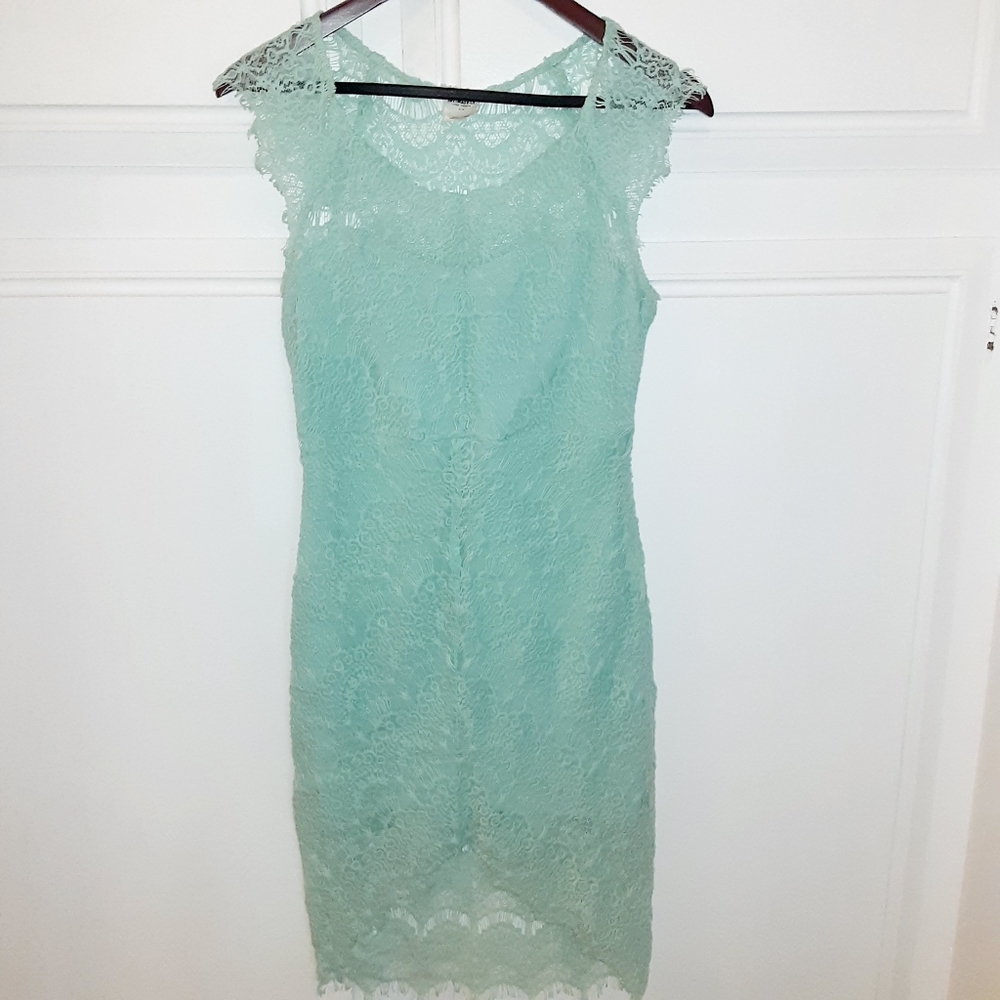 Intimately by Free People Mint Green Crochet Dress
